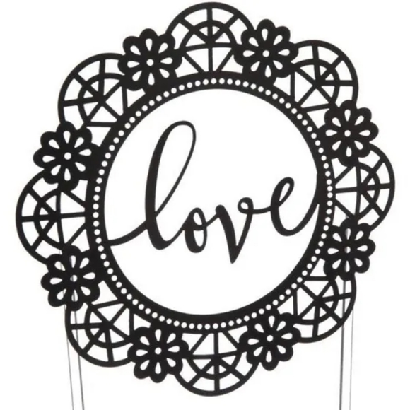 Love Lasercut Cake Topper - Picture 2 of 7